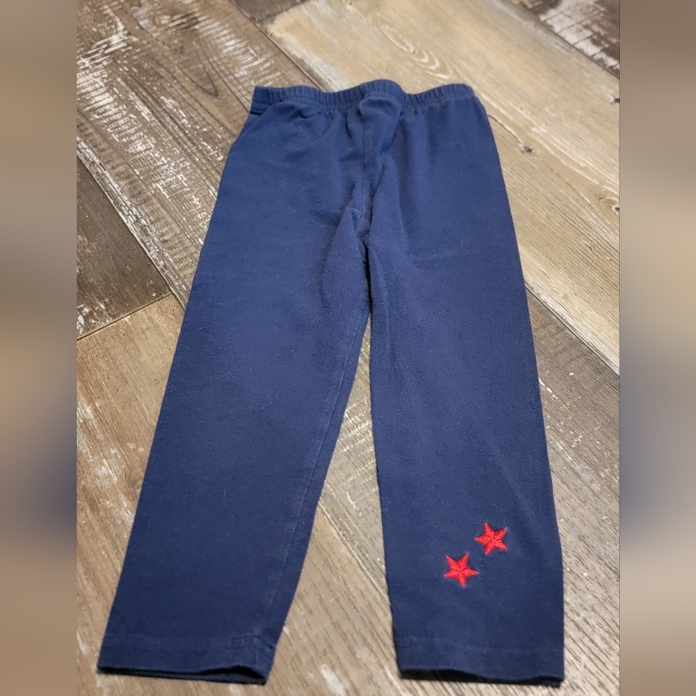Navy Blue Pants with Red Star Accents